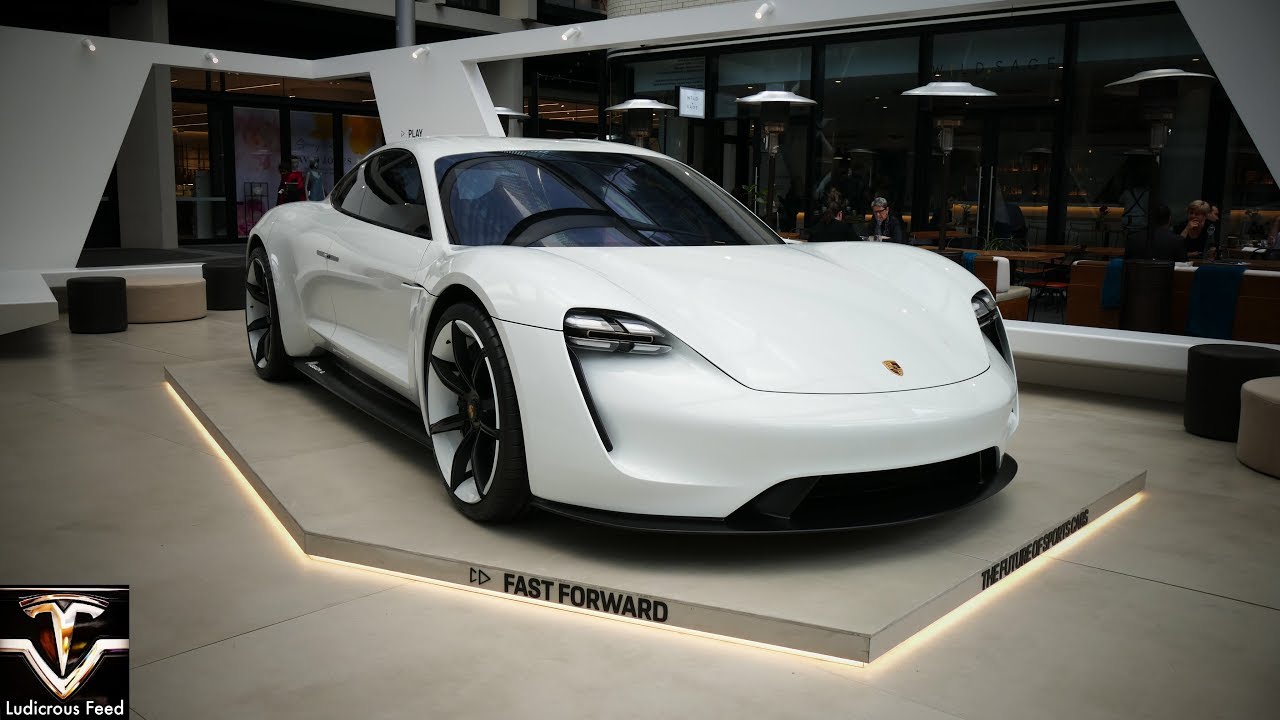 Porsche Taycan Concept Electric Vehicle Walk Around 2018 Sydney | Ludicrous Feed | Tesla Tom
