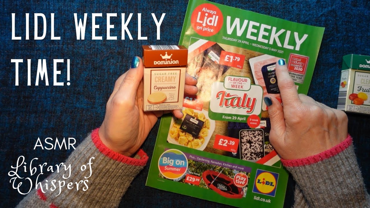 ASMR | It's Italian Week at Lidl! Plus Tasting flavoured sweets - All in a Whisper!