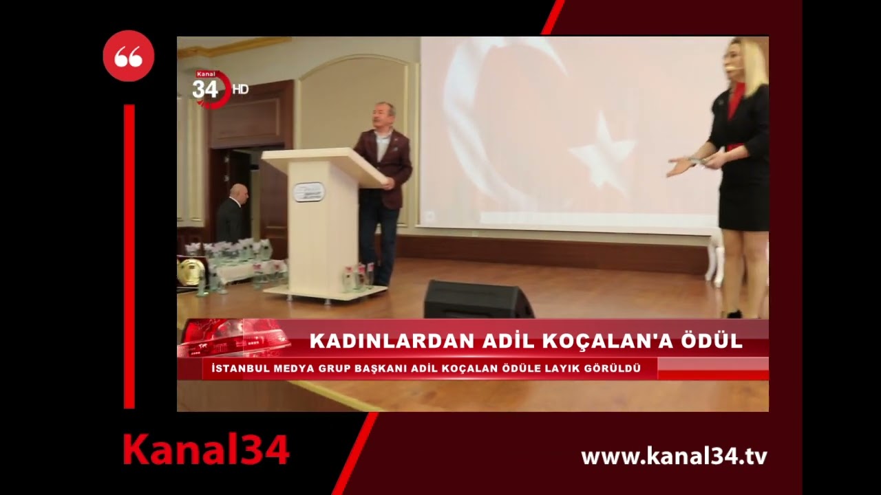 İstanbul Medya Grup Başkanı Adil Ko&ccedil;alan'a Kadınlardan &Ouml;d&uuml;l