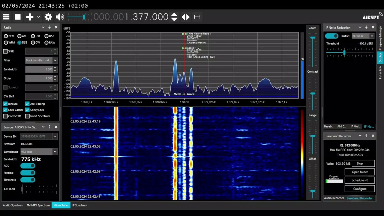 [MW] 1377 kHz - Radio Free Africa, Mwanza 🇹🇿 - auroral DX to Poland, May 2 2024