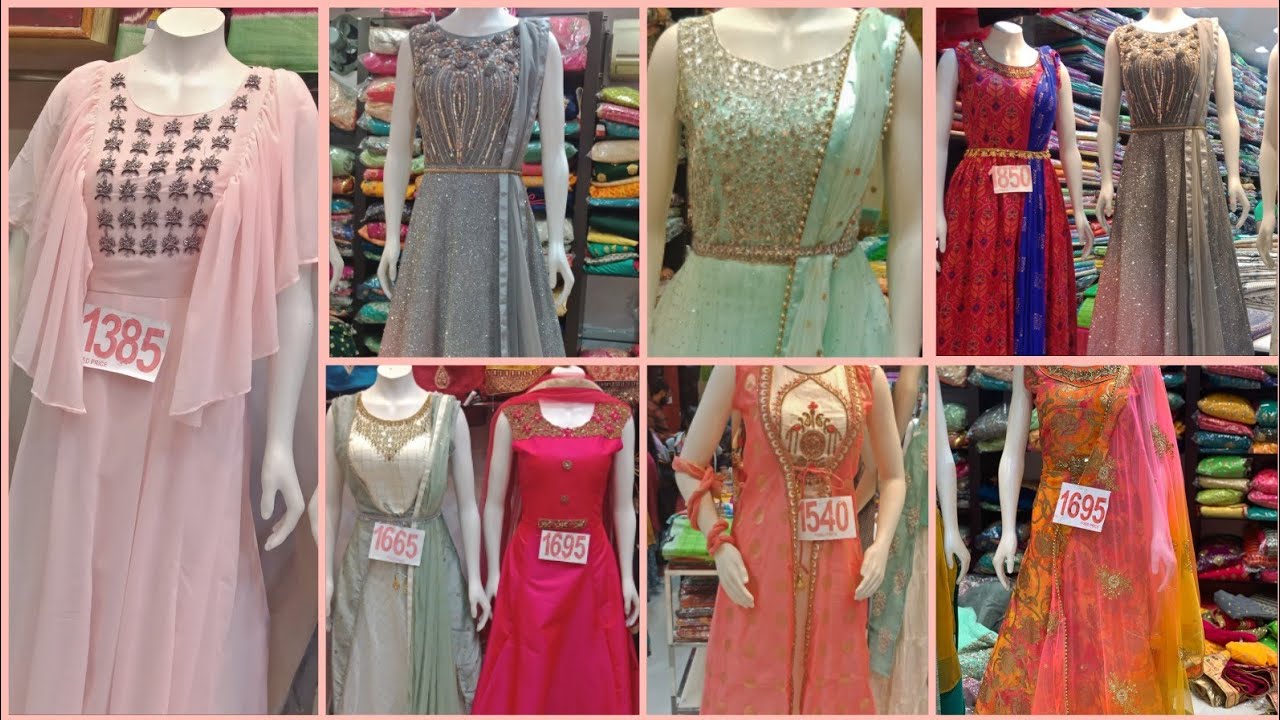 New arrival fresh stocks in long floor length umbrella cut tops with price & address/ Dilsukhnagar