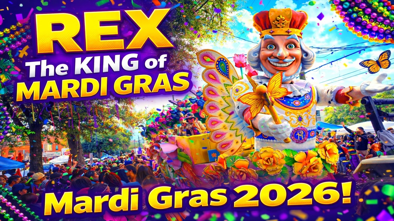 REX Parade, Mardi Gras 2026! The KING of CARNIVAL Arrives with the Fat Tuesday Walking Krewes!