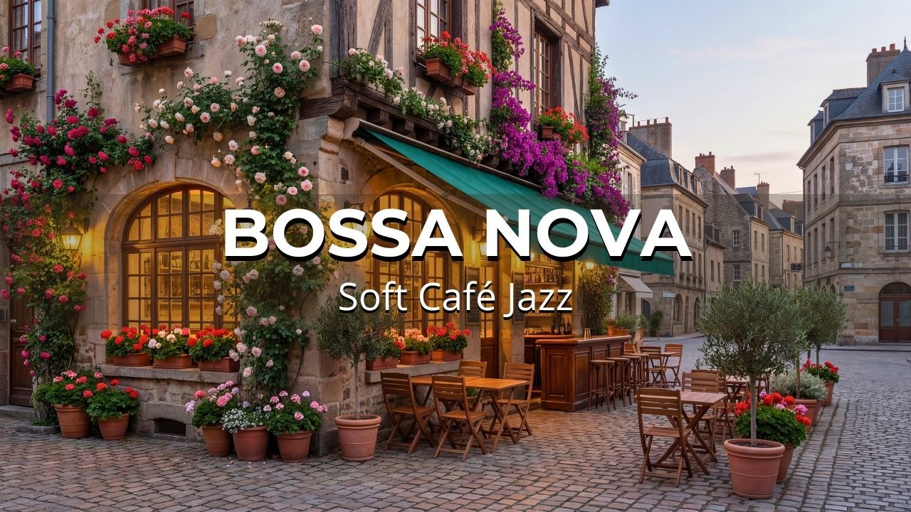 Soft Café Jazz Bossa Nova for Study Work Relax and Gentle Calm Mood