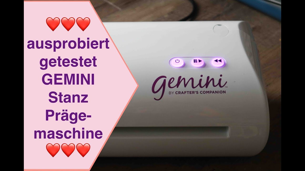 Kleiner Test GEMINI Stanz und Prägemaschine A4 XL, elektronische Stanz und Prägemaschine