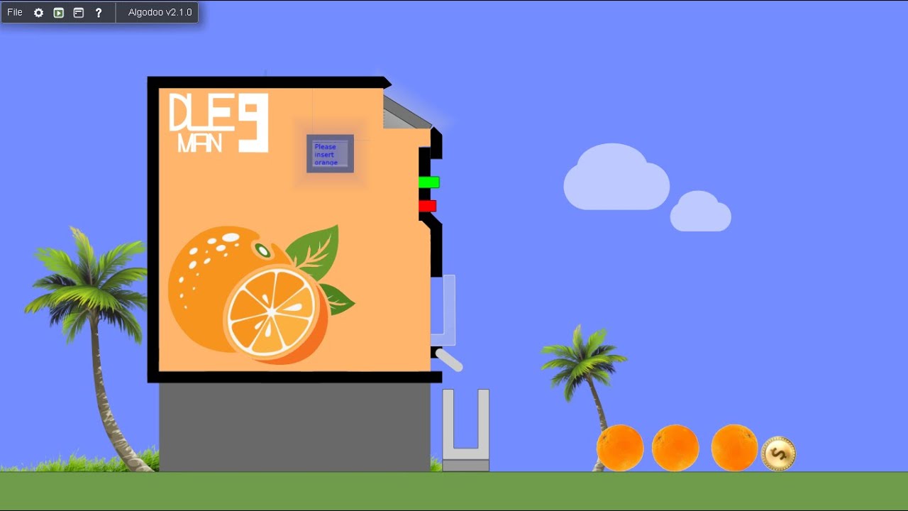Orange Juice Machine in Algodoo (Not simple)