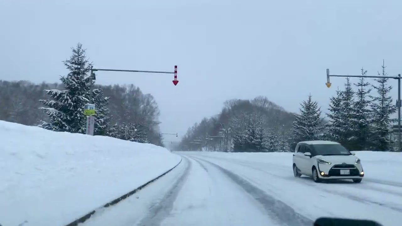 塩狩峠を越えるR40|雪道ドライブ