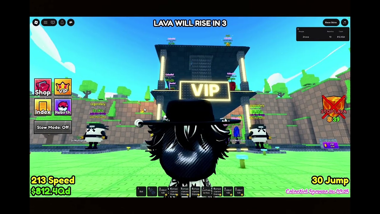 I (almost) got 100QD/sec in Escape the Lava for Brainrots