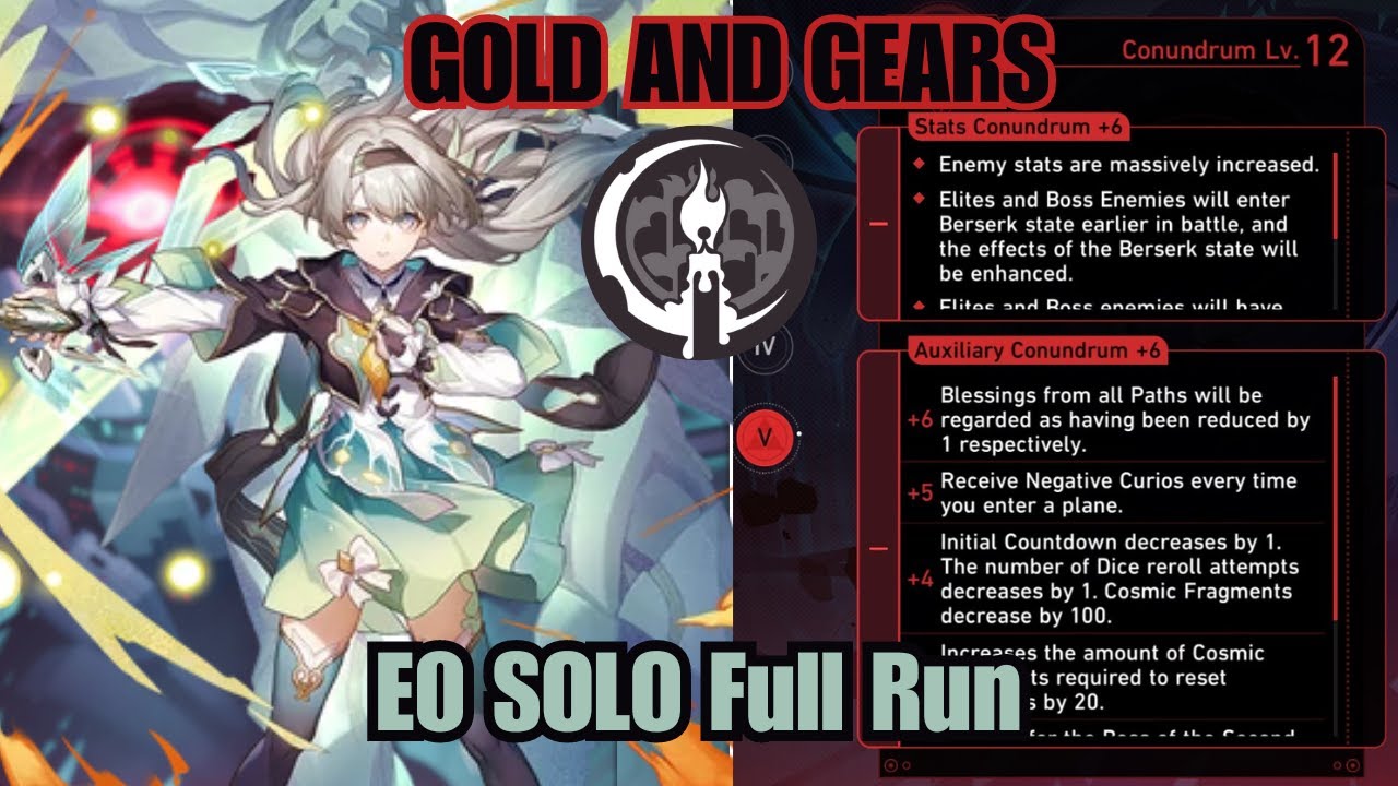 E0 Firefly Solo Remembrance Path | Conundrum 12 Full Run | Gold and Gears | Honkai: Star Rail 2.3
