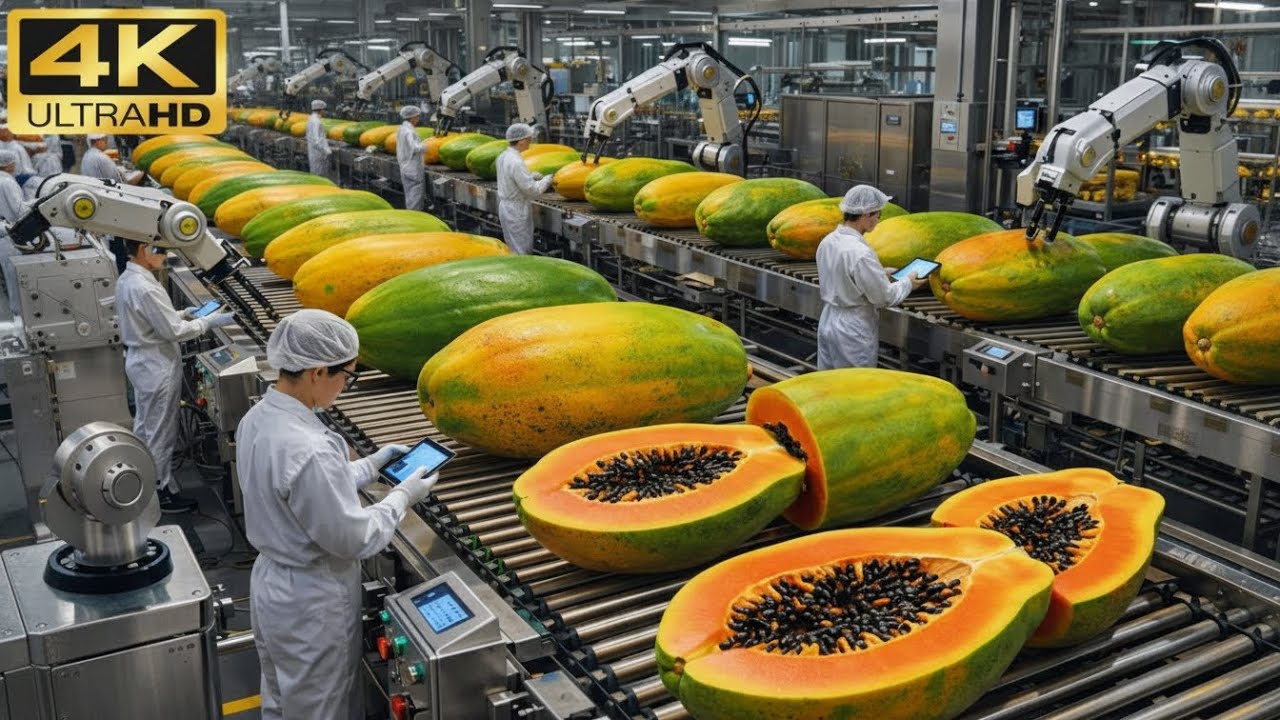 Inside a Modern Papaya Factory: From Farm to Export Packaging (Full Process)