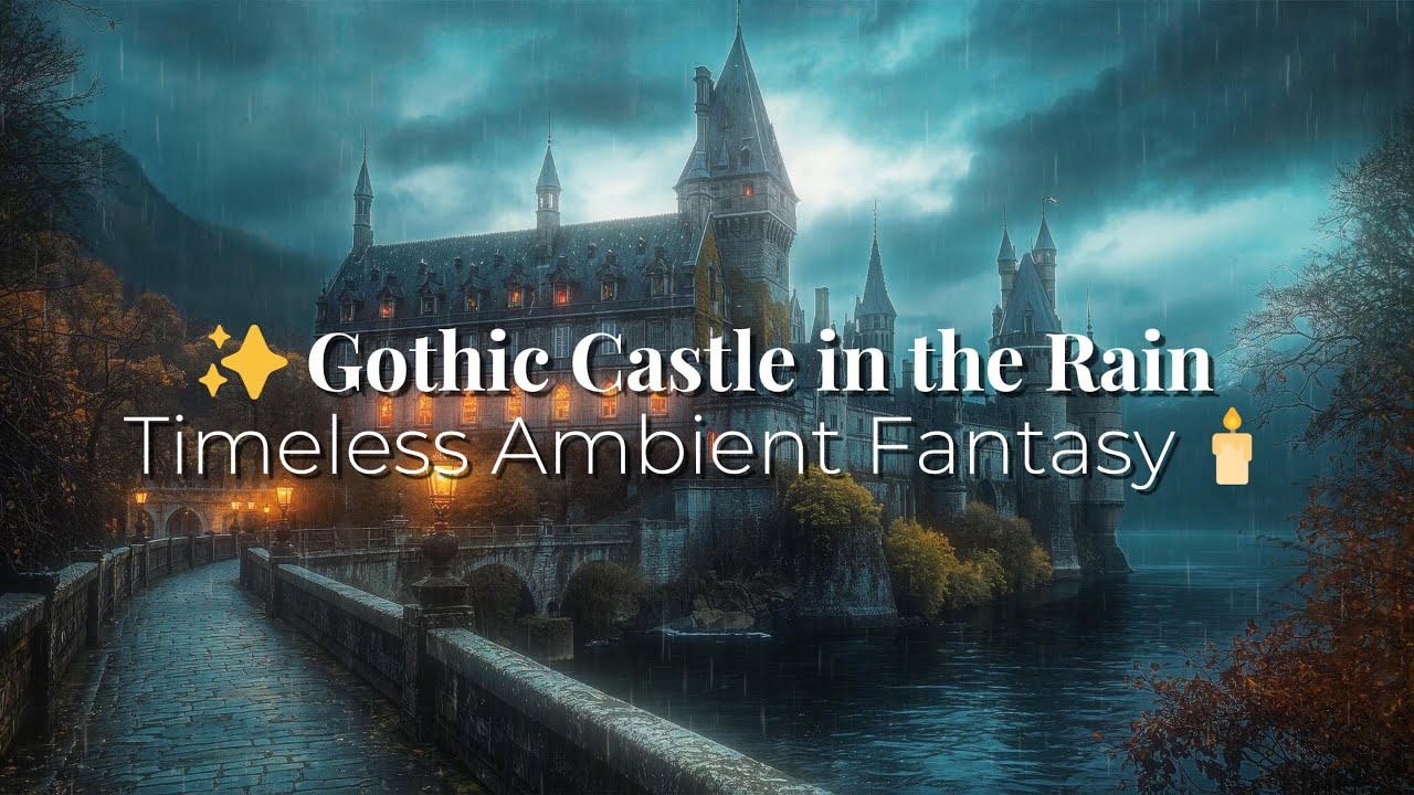 ✨Gothic Castle in the Rain🌧️| Dark Ambient Fantasy