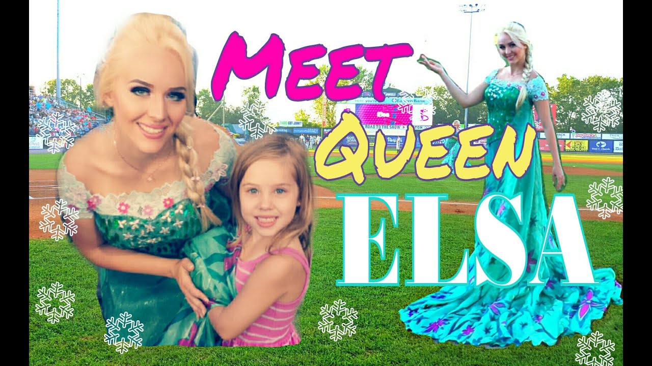 DISNEY'S FROZEN FEVER QUEEN ELSA at the BALL GAME PRINCESS NIGHT