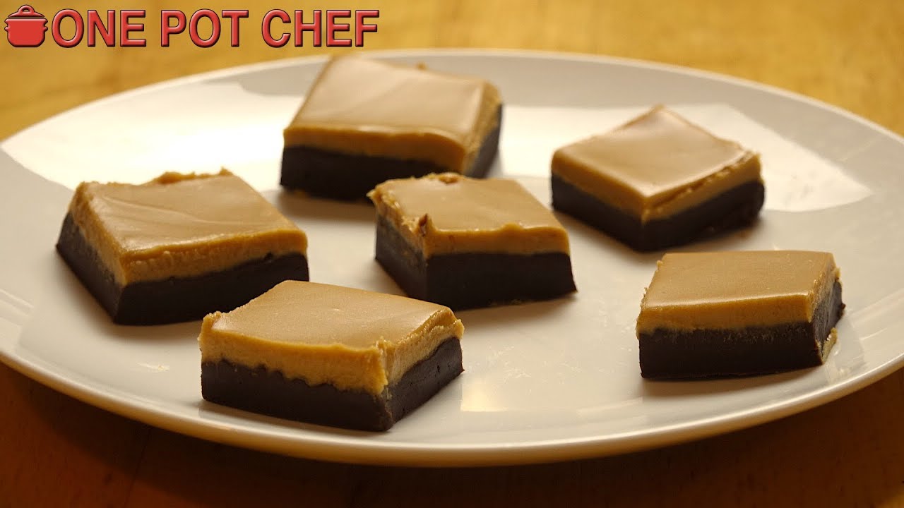 Шоколадный фадж с арахисовым маслом из 3 ингредиентов | One Pot Chef