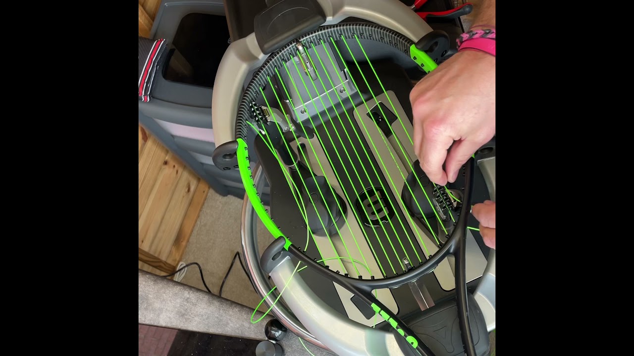 Tennis Racket Stringing - ATW on a Wilson Blade Team