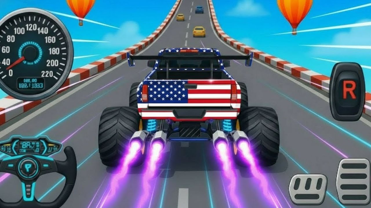 Watch Monster Trucks: Epic New Monster Trucks Racing & High-Speed Stunts on Off-Road Track!
