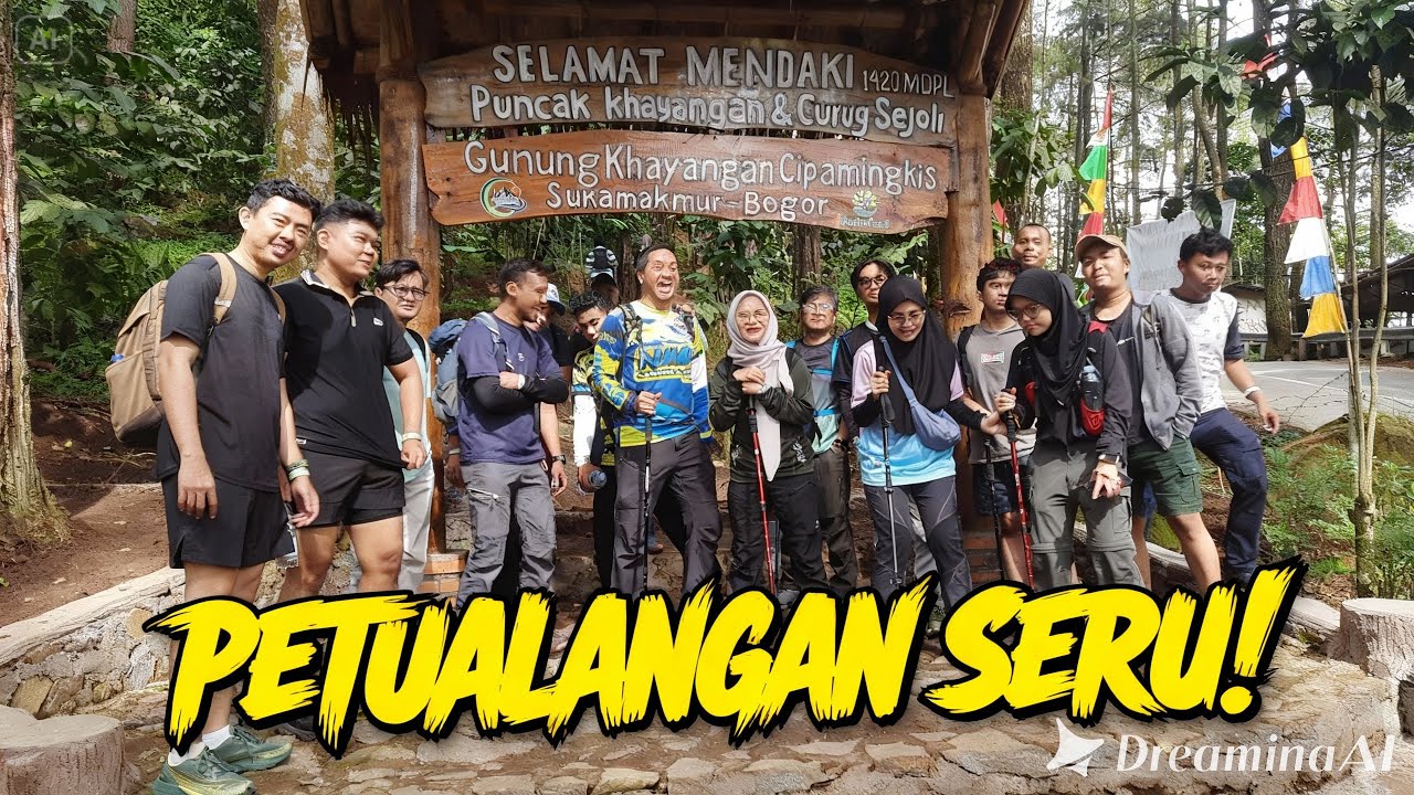 Trekking bukit khayangan dan curug sejoli