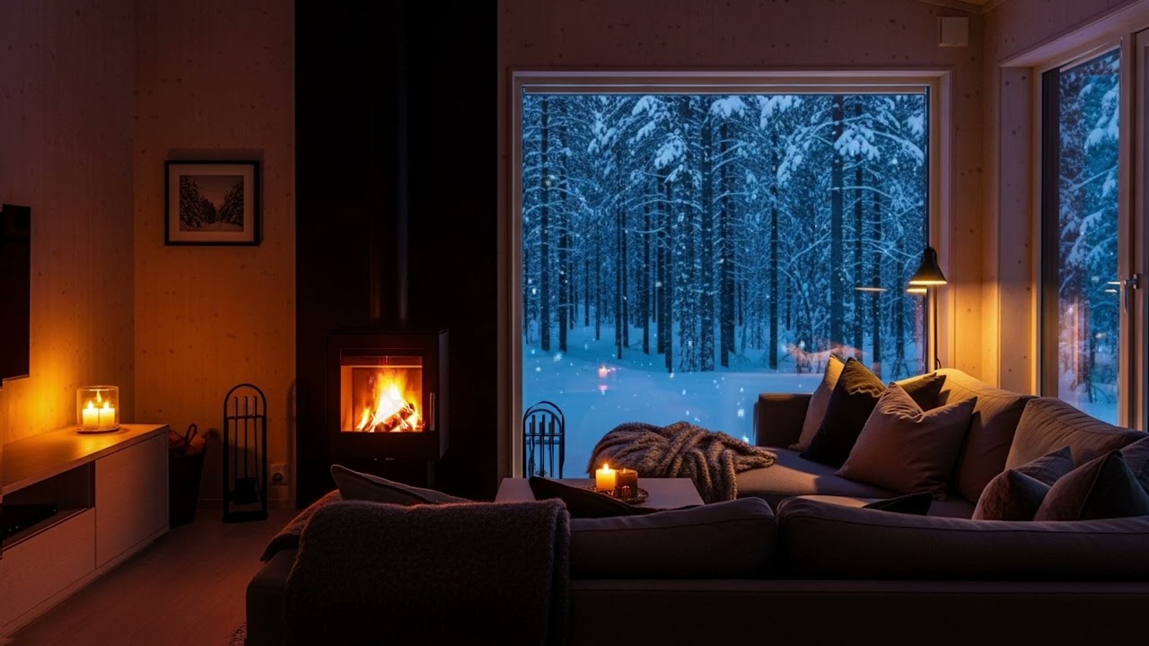 Firelight Dreams Piano 🔥🎹 | Soft Calm Piano, Cozy Night, Deep Relaxation