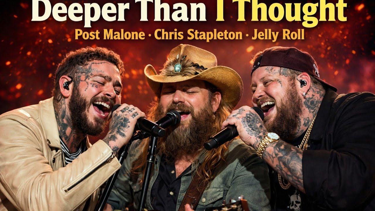 Deeper Than  I Thought  - Post Malone  ft Chris Stapleton and Jelly Roll  ( Emotional Song 2026 )