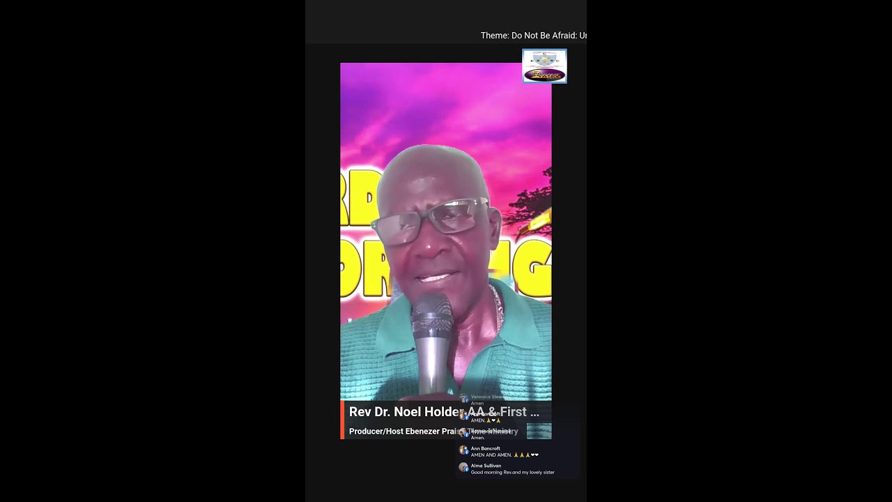 Saturday Morning Talks With Rev Dr Noel Holder AA 📱