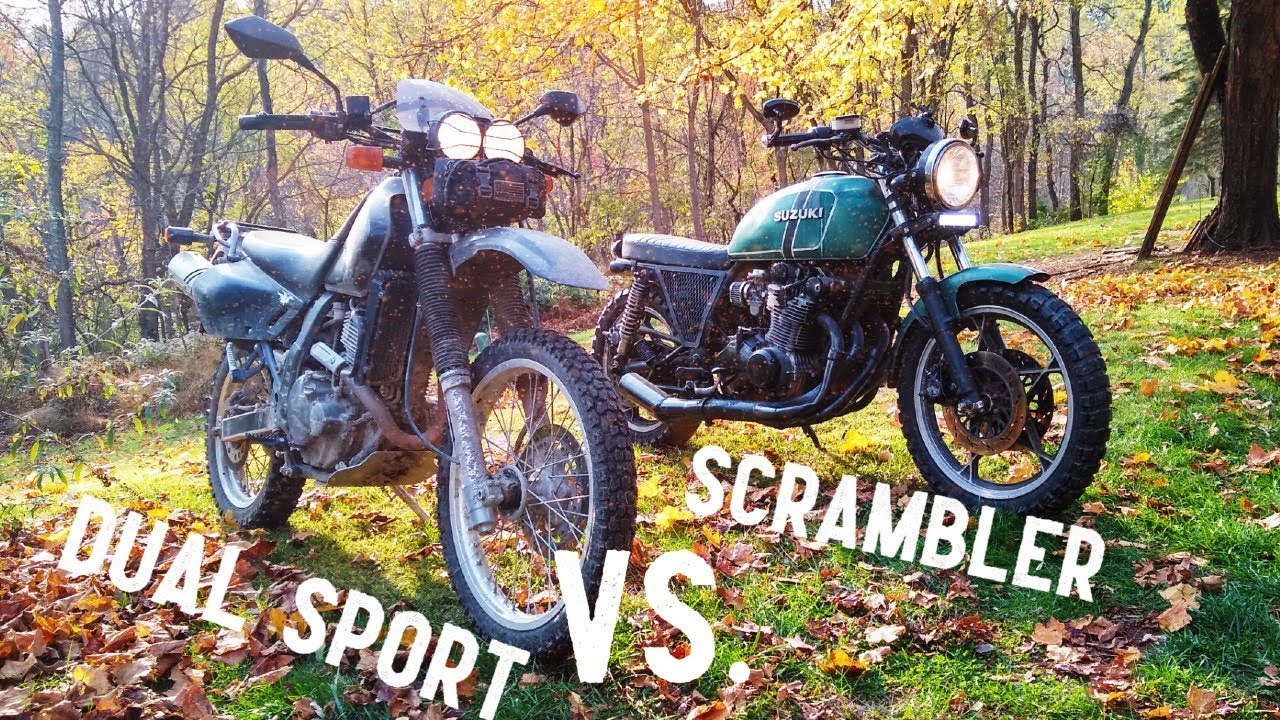 GS850 Scrambler VS. DR650 Dual Sport: Offroad Race