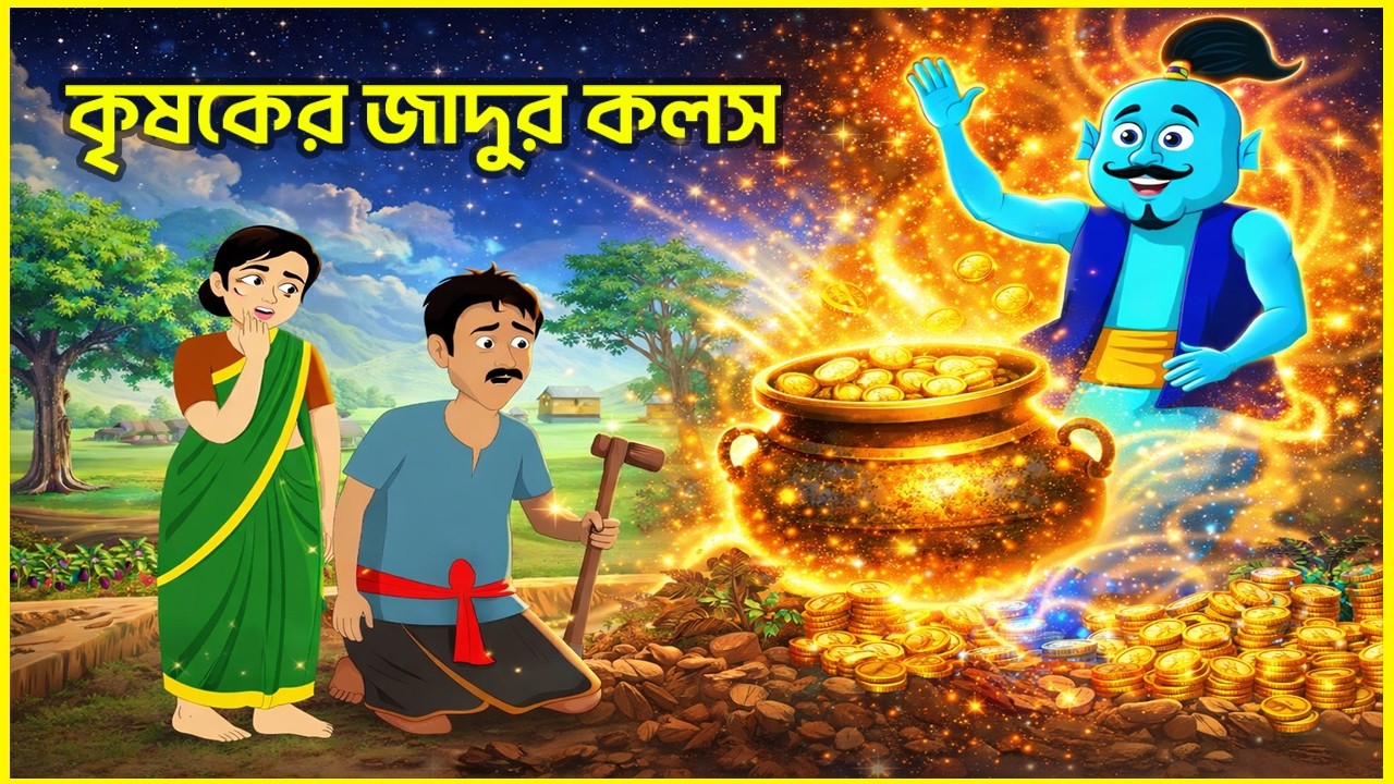 কৃষকের জাদুর কলস | Magic Pot Story | Bangla Cartoon Story | Moral Story