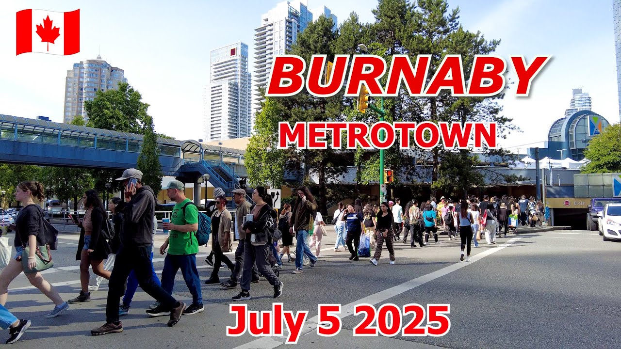 BURNABY BC CANADA - City Walk on July 5 2025 - Life in the summer at Metrotown