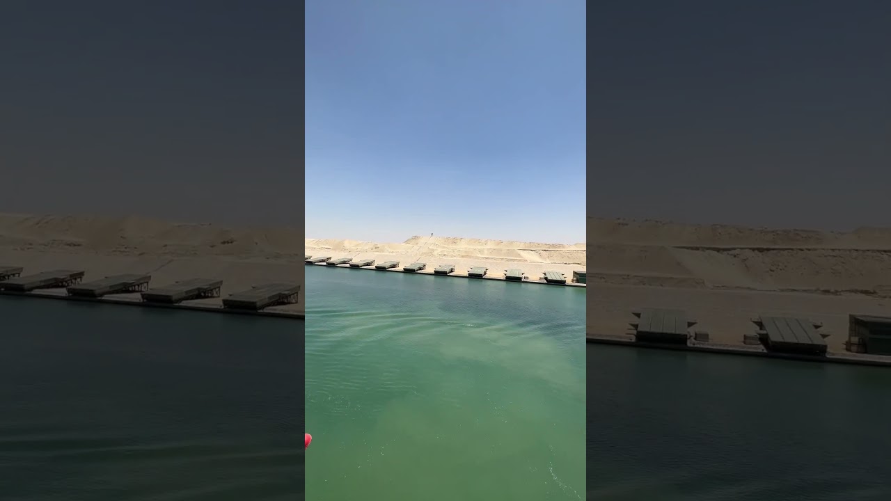Container ship crossing the Suez Canal #shortvideo #vessel #sailor #shortsfeed #containership