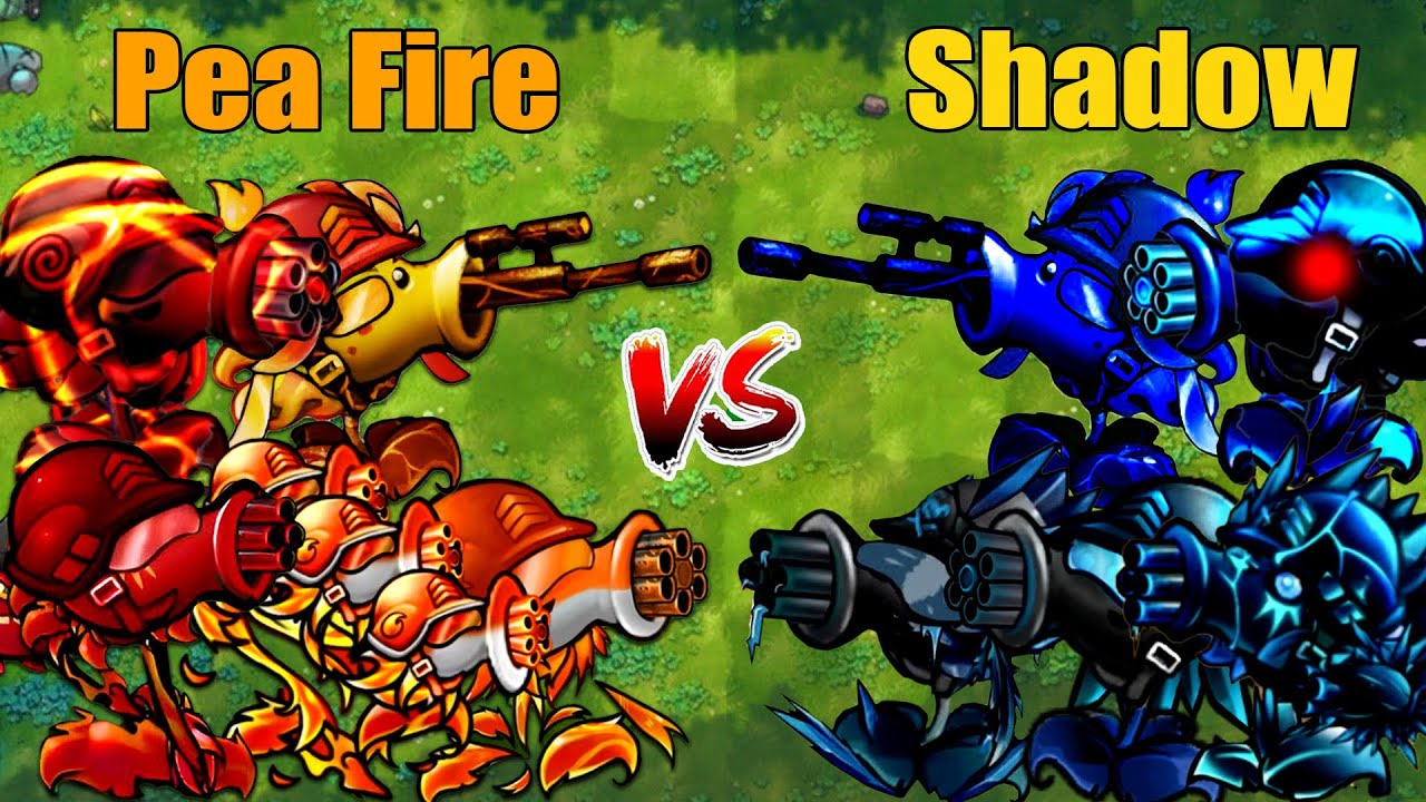 PVZ 1 Fusion 3.0 Challenge!! Team Pea Fire VS Team Pea Shadow VS 300 Zombie Random - Who Will Win?