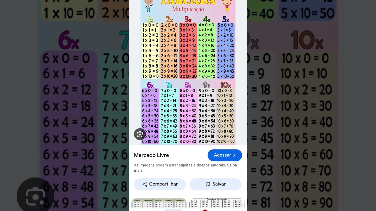 aprenda a tabuada de vezes