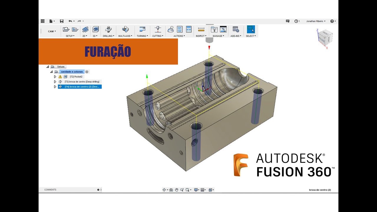 Fusion 360 - Aula 2 - FURAÇÃO
