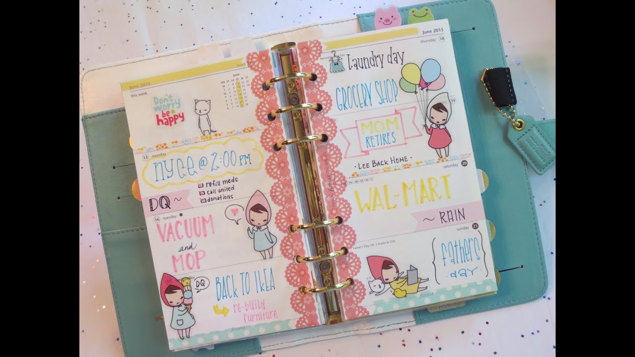 Decorating My Planner - Week 25 (pony brown)