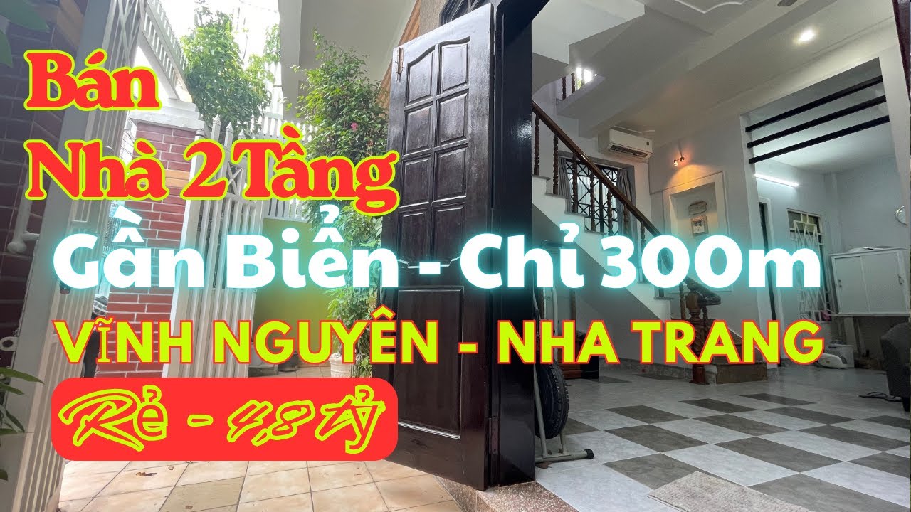 Bán Nhà Đẹp 2 Tầng, Gần Biển Nha Trang, Hẻm Thông Dã Tượng – Hoàng Diệu, Giá Chỉ 4,8 Tỷ