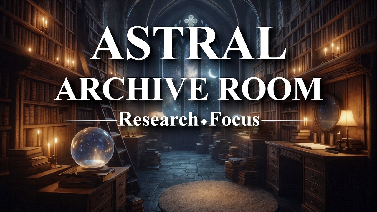 Astral Archive Room ✦ Magical Ambient Music for Research & Deep Focus (3 Hours)