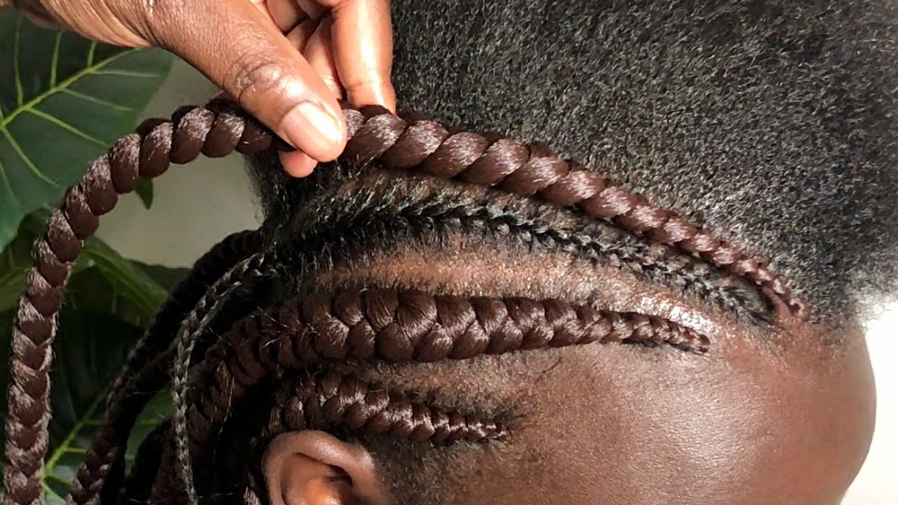 Protect your hairline in this way | protective bandika braids @JANEILHAIRCOLLECTION