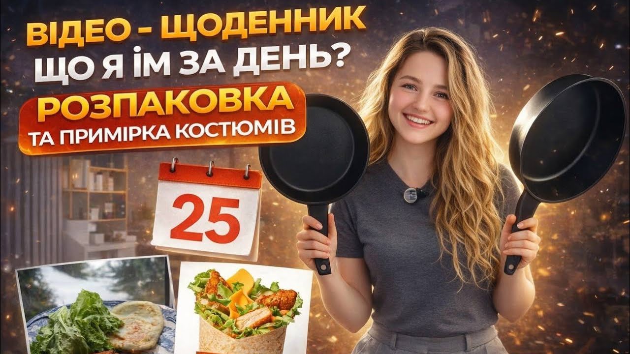 РОЗПАКОВКА/ ПРИМІРКА КОСТЮМІВ/ ЩО Я ЇМ ЗА ДЕНЬ?/ 25 ДЕНЬ