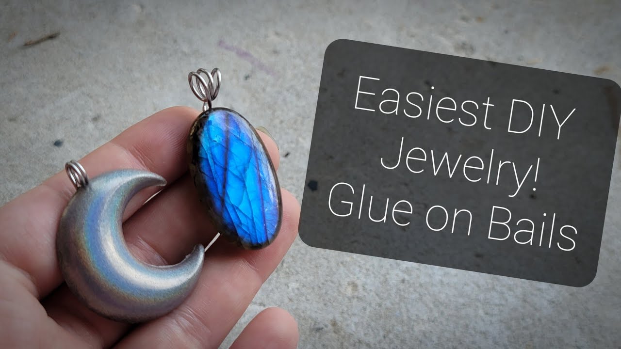 Super Easy DIY Jewelry: Make your own Glue on Bails!