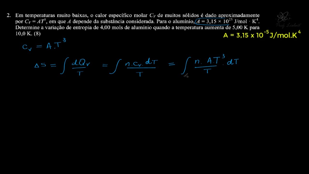 Q2 - 2ª Lei da Termodinâmica e Entropia - Lista de Exercícios Halliday - EXTRA