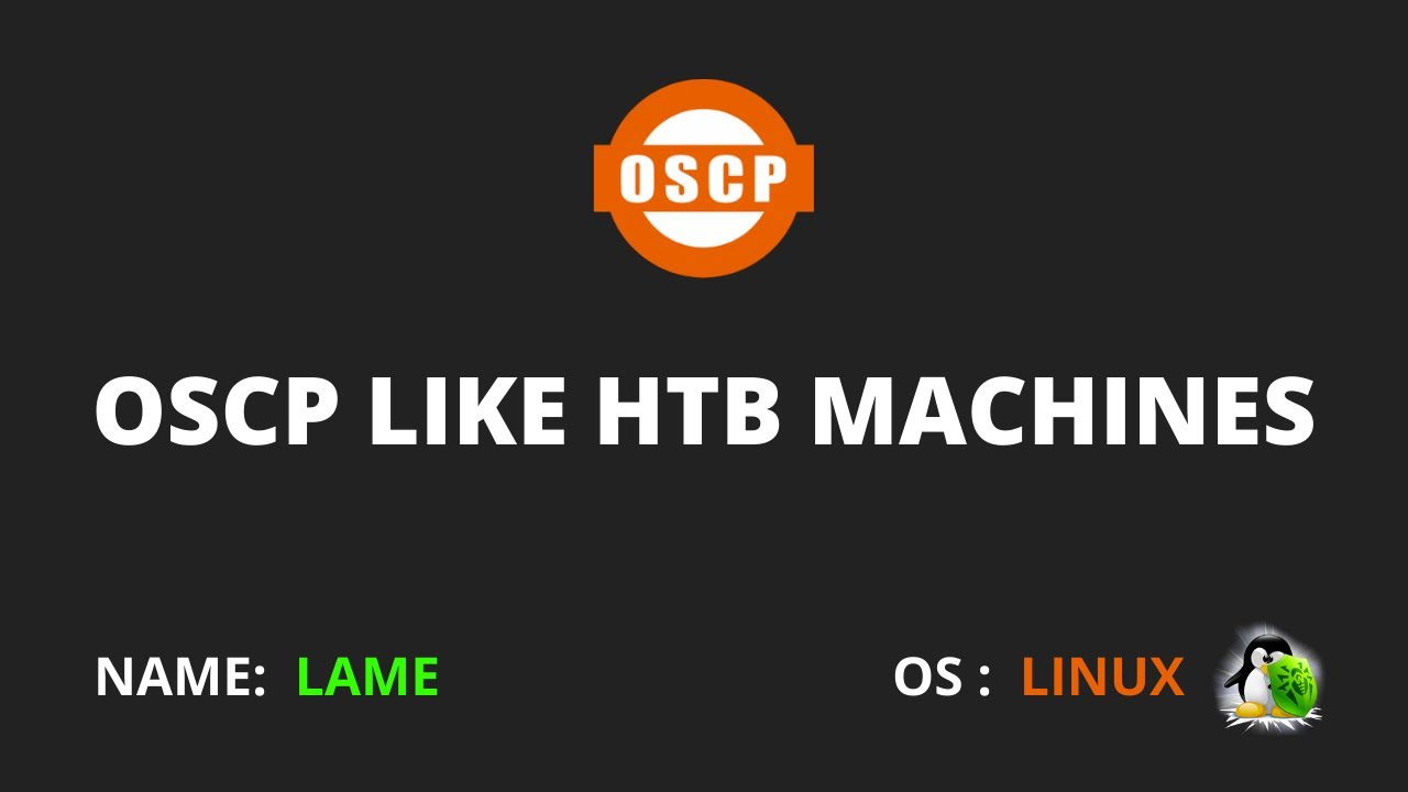 Oscp Like HTB Boxes in Tamil - Lame #1