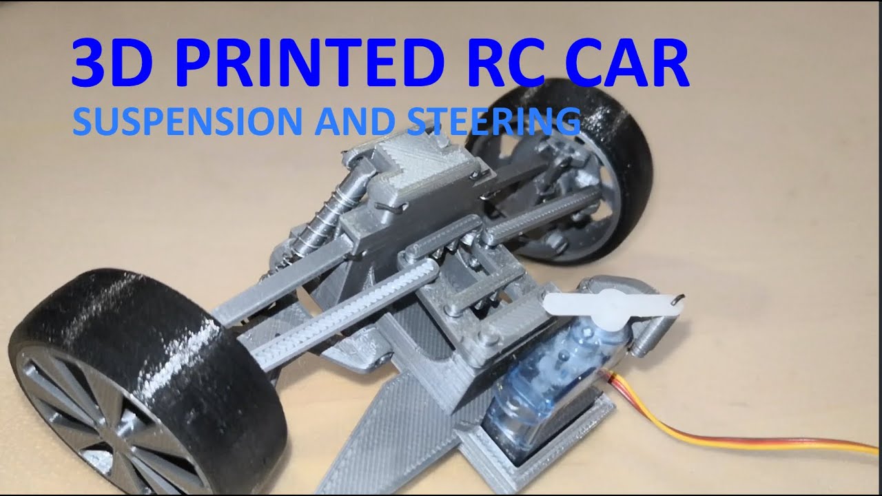 3D PRINTED RC CAR  Part 1 - Steering System  (ARDUINO WITH NRF24)