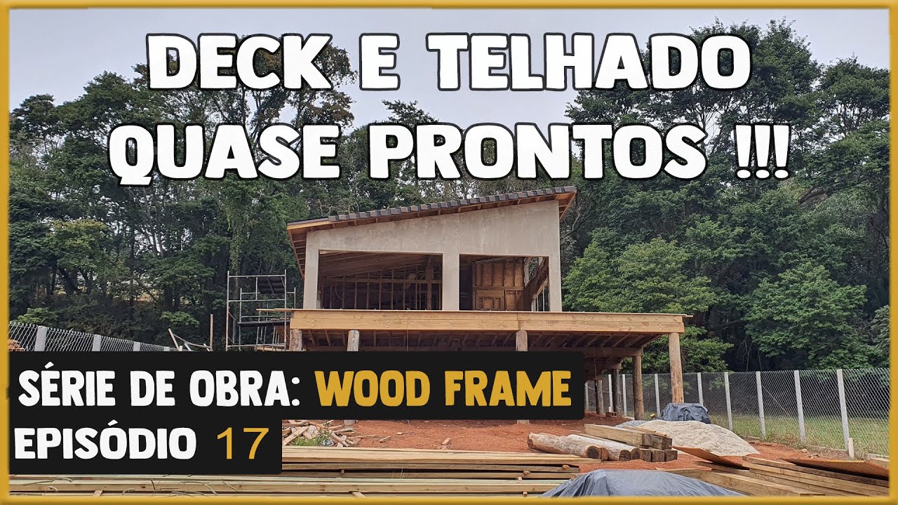 Wood Frame: Como é um Telhado SHINGLE e Deck de PINUS TRATADO