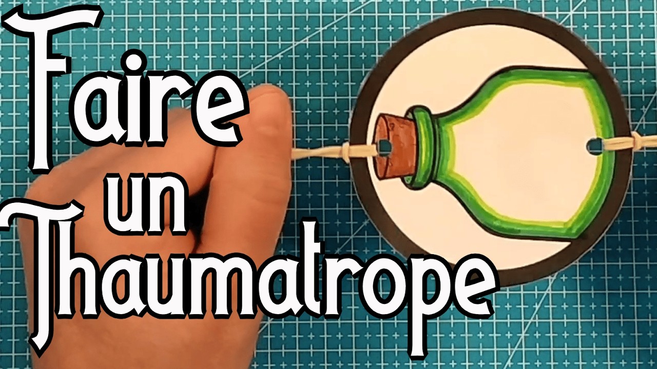 Faire un Thaumatrope, le dessin animé le plus court du monde!