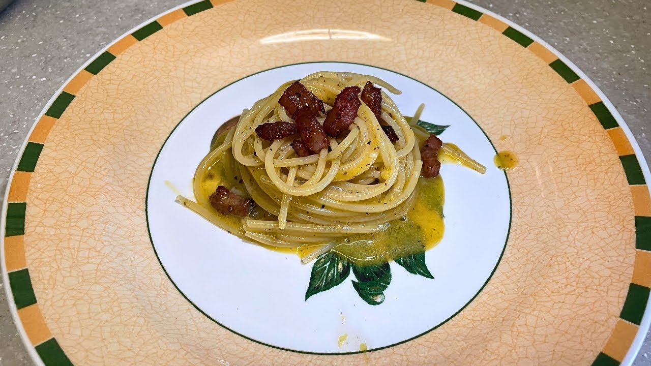 The Real Roman Carbonara at Home - Eggs, Guanciale, Pecorino Magic