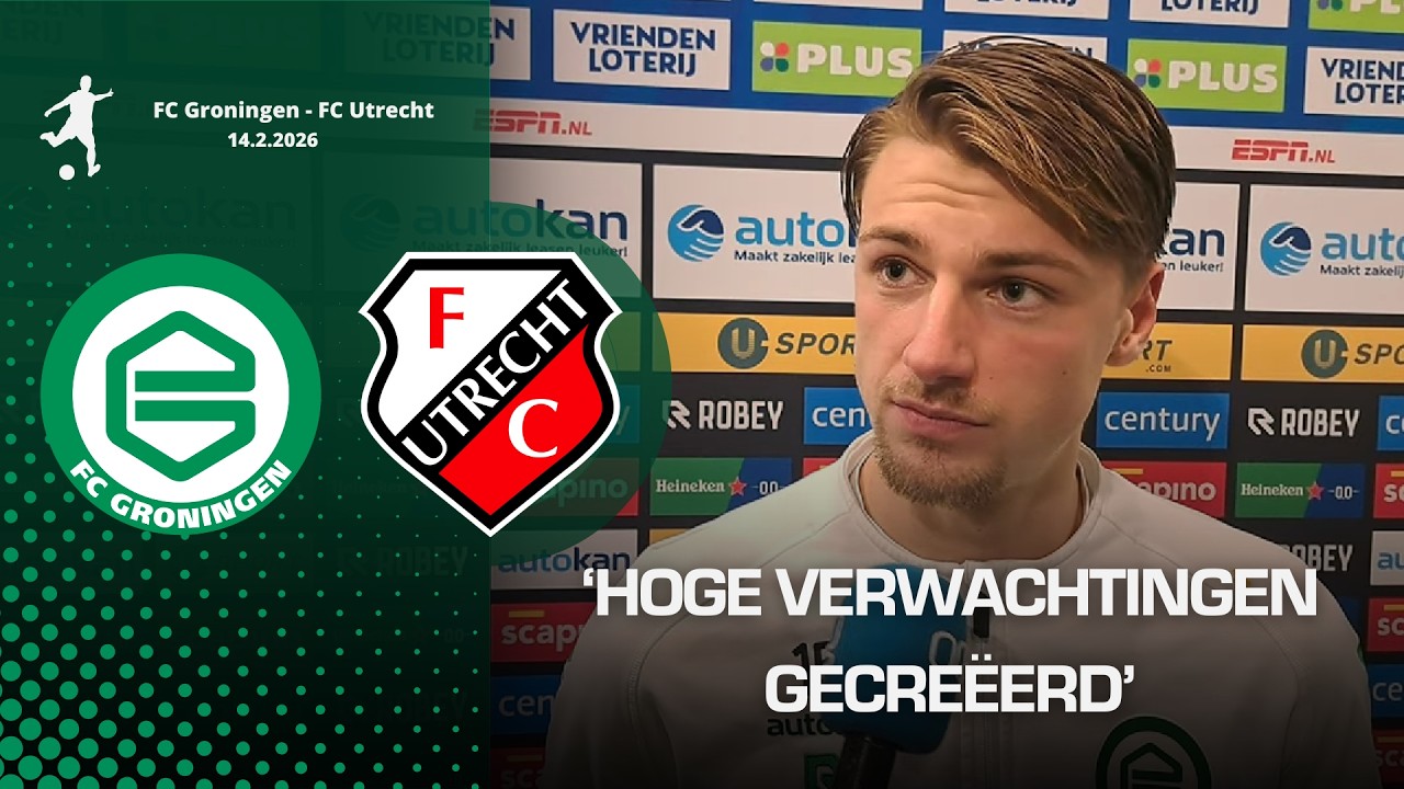 Aanvoerder Resink ziet Groningen het moeilijk hebben in grote ruimtes tegen Utrecht
