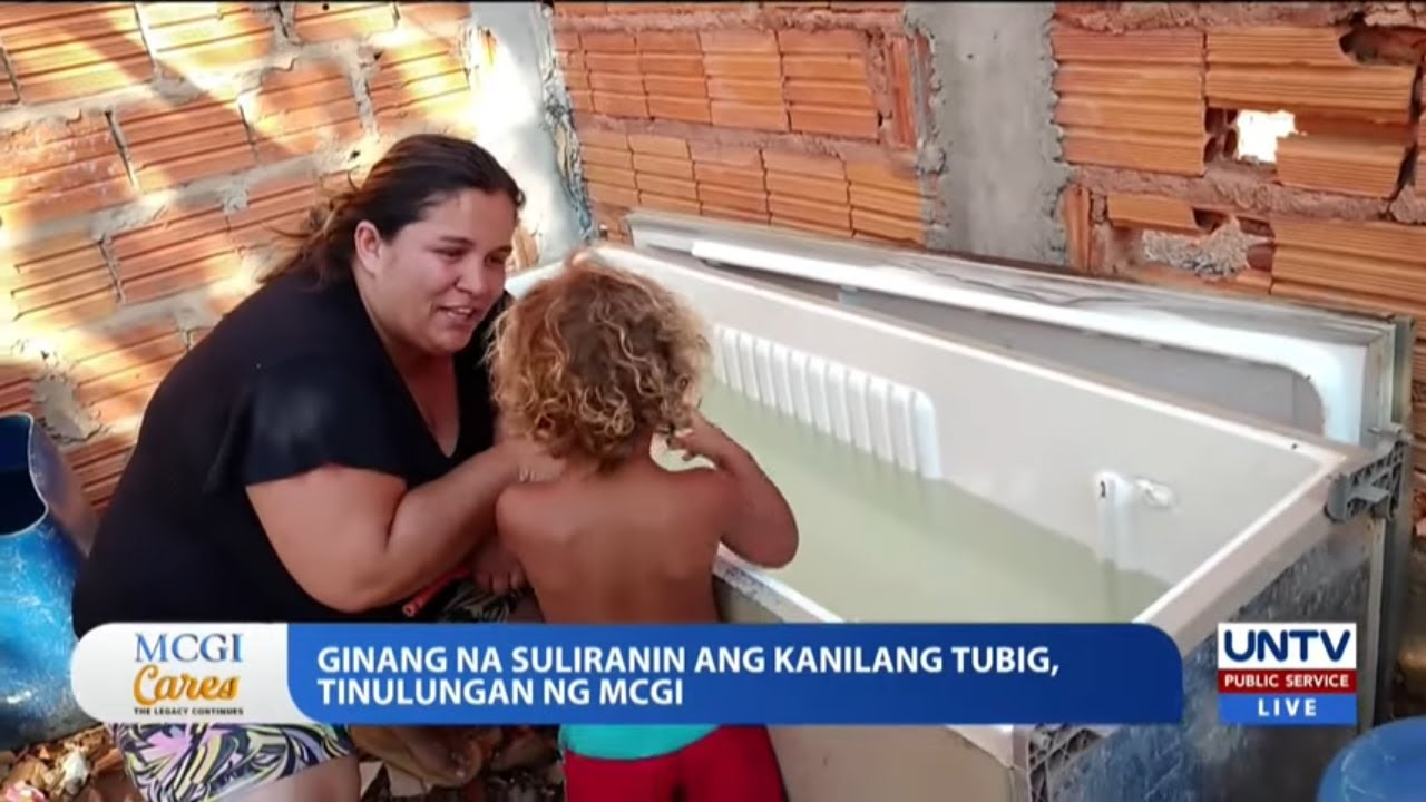 Ginang na suliranin ang kanilang tubig, tinulungan ng MCGI