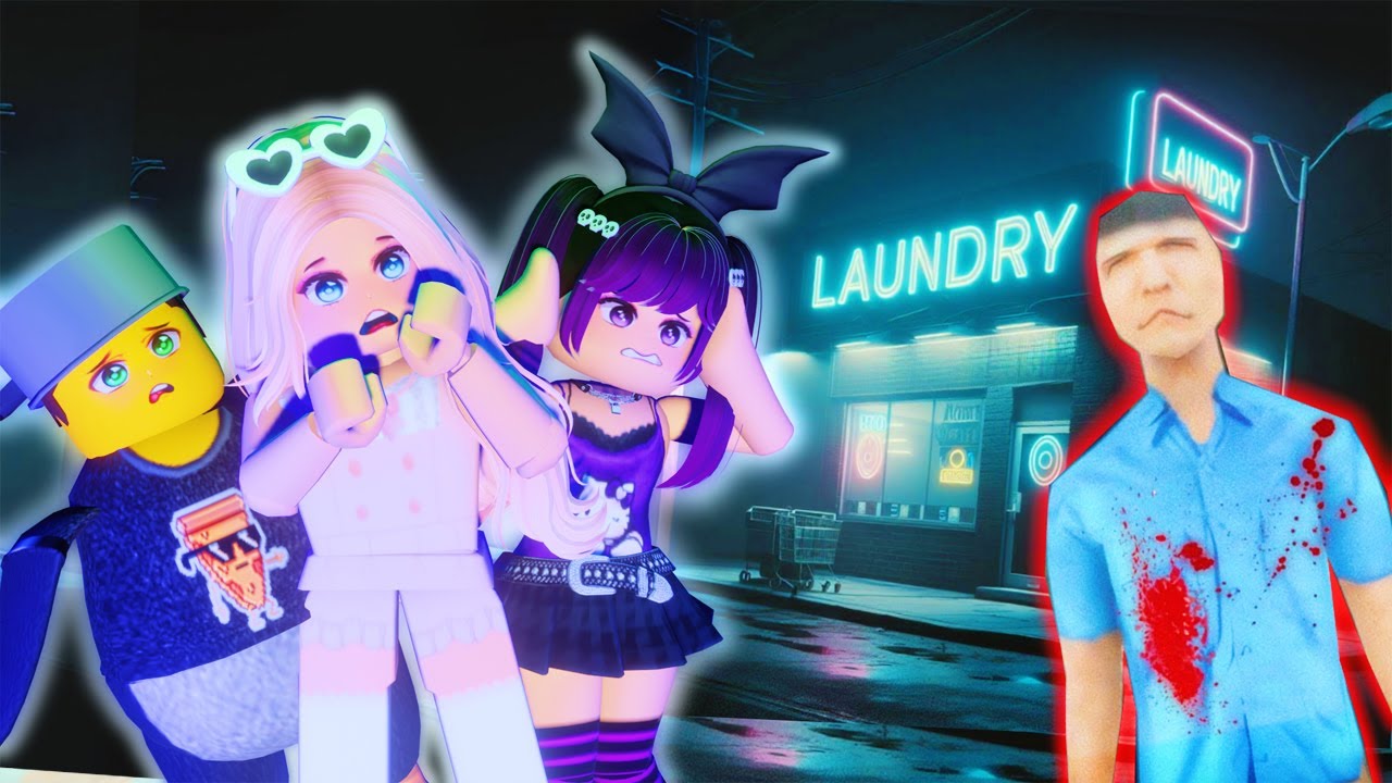 ¡NUNCA TRABAJES EN ESTA LAVANDERÍA A LAS 3:00 AM! 🔪 #teamgritón | Roblox
