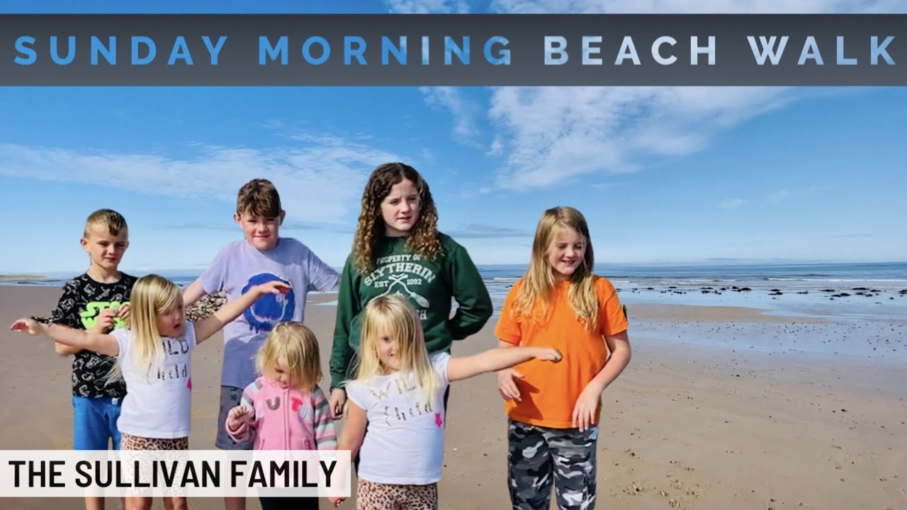 SUNDAY MORNING BEACH WALK | ITS AN EARLY START | Large Family Vlogs