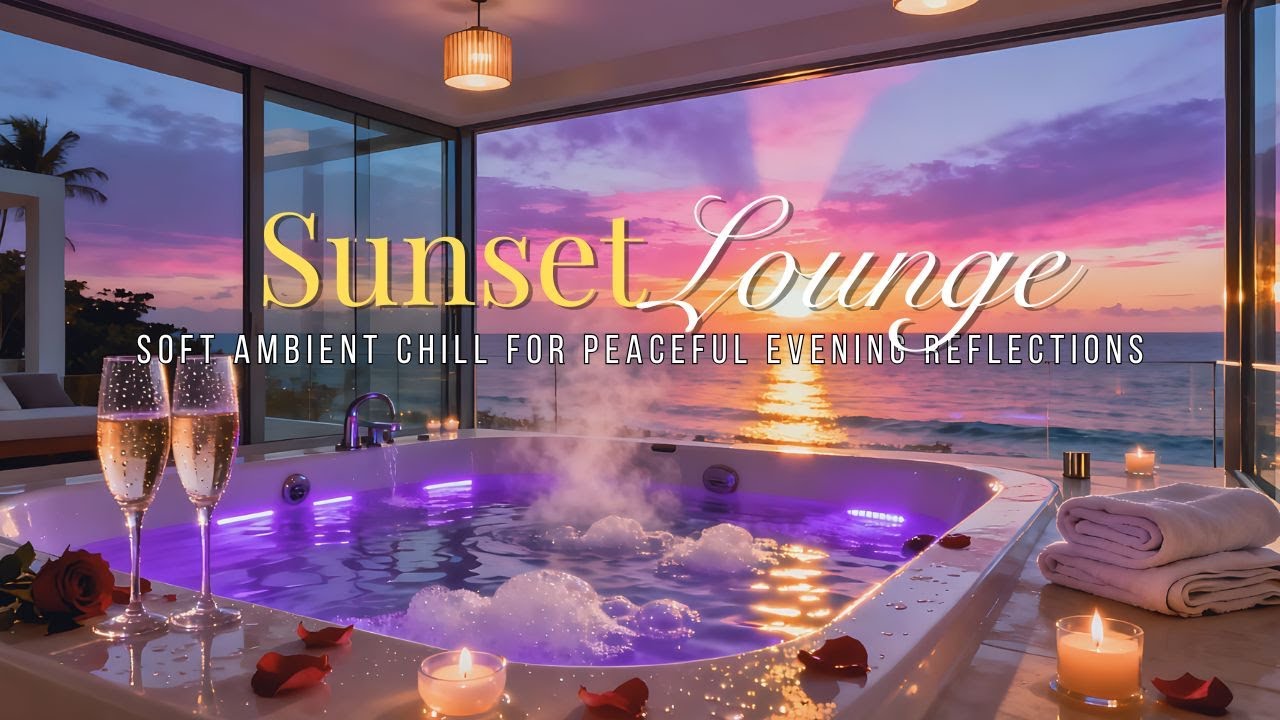 🎵 Luxury Sunset Lounge 2025 | Soft Ambient Chill for Peaceful Evening Reflections