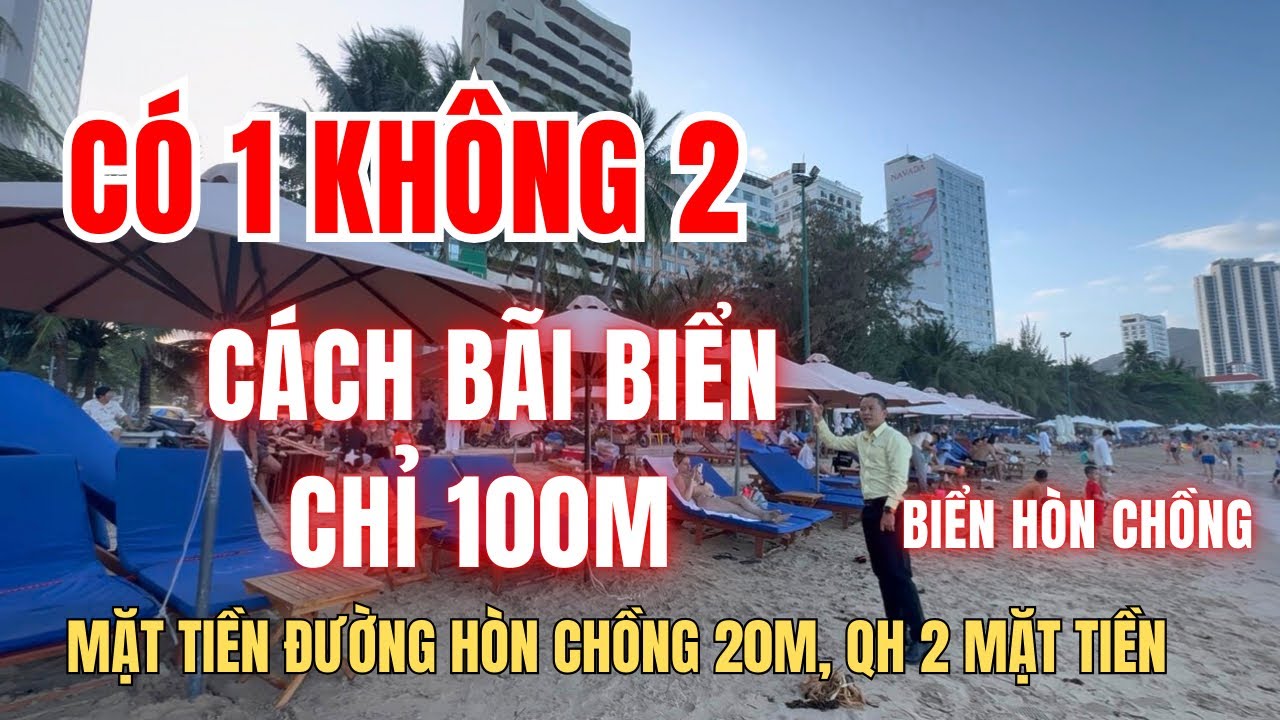 Có 1 không 2 cách bãi tắm chỉ 100m, mặt tiền đường Hòn Chồng 20m tại Nha Trang | Nhà đất Nha Trang 