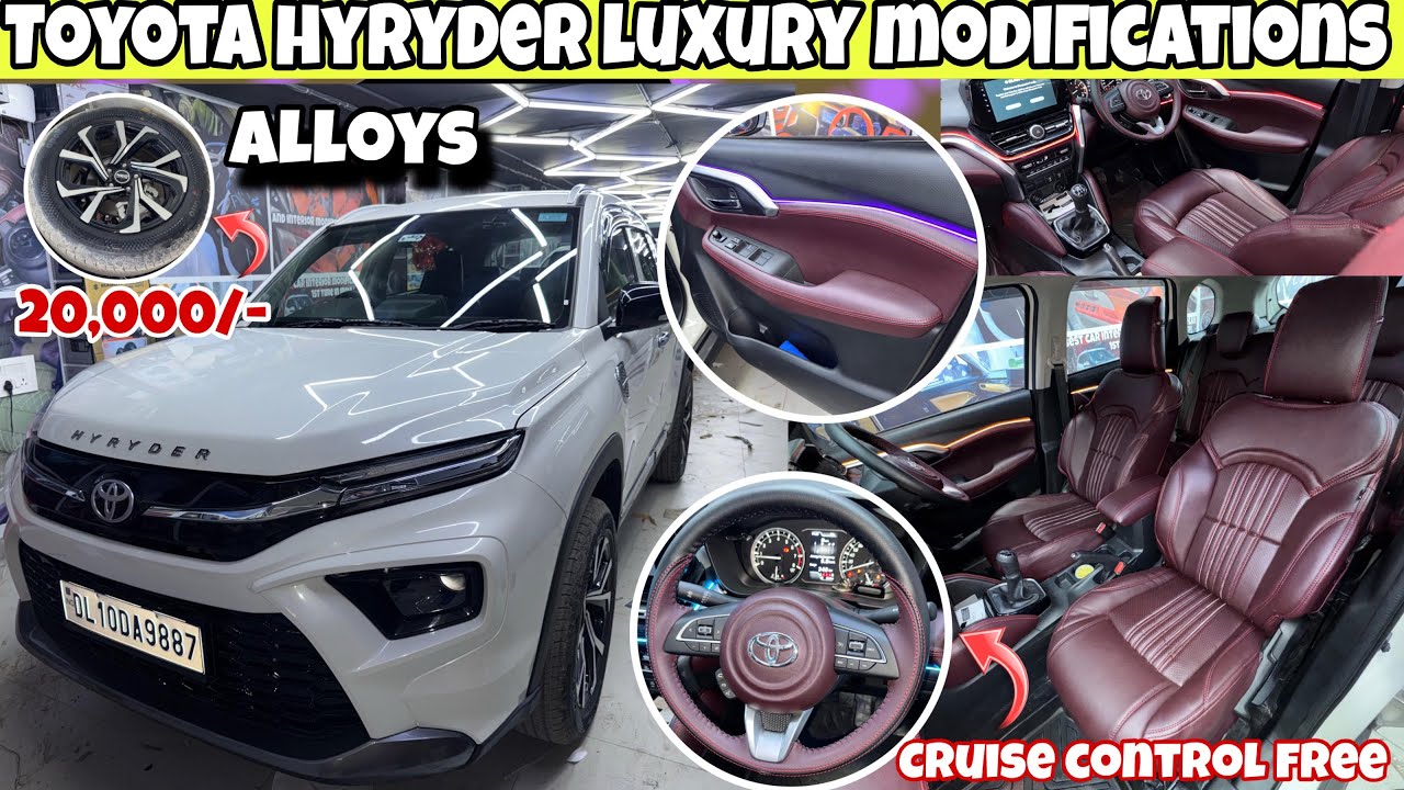 2026 TOYOTA HYRYDER MODIFICATION WITH ✅GENUINE ITEMS || LATEST ACCESSORIES FOR HYRYDER 