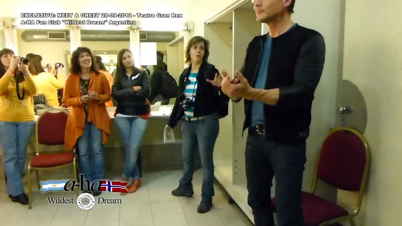 Morten Harket Meet & Greet Teatro Gran Rex 28-09-2012 A-HA Fan Club Wildest Dream Argentina HD