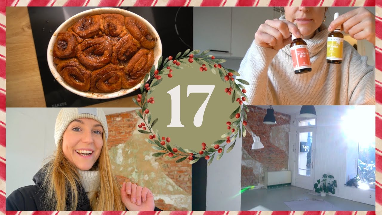 VLOGMAS DAY 17 🎄 Büro-Platz zu vergeben & vegane Zimtschnecken backen